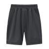 Active Wear Shorts Mens, Workout Clothes for Mens Fleece Shorts Men Basketball Shorts Men's Summer Casual Thin Fast-Drying Beach Trousers Casual Sports Short (L, Gray) view 3