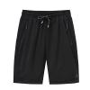 Active Wear Shorts Mens, Casual for Men with Pockets Sweat Shorts Women Plus Size Conjuntos Deportivos para Nios Men's Summer Casual Thin Fast-Drying Beach Trousers Casual (6XL, Black) view 1