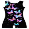 TUONROAD Gymnastics Leotards with Shorts for Girls 9-10 Years Old Leopard Black Butterflies Bike Short view 1