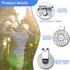 GEYGIE May The Course Be with You Golf Ball Marker with Magnetic Hat Clip, Funny Golf Accessories Gifts for Men Women, Golf Gifts for Men Woman, Birthday Gift for Golf Fan, Golf Novelty Gift view 3