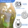 GEYGIE I Know I Play Like A Girl Try to Keep Up Golf Ball Marker with Magnetic Hat Clip, Funny Golf Accessories Gifts for Women Daughter, Golf Gifts for Woman Daughter, Gift for Woman Golf Fan view 3
