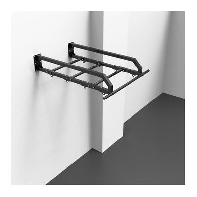 Wall Mounted Pull Up Bars/Climbing Frames, Multifunctional Steel Fitness Bar with 6 Grommets, Adjustable, Load 300kg