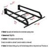Wall Mounted Pull Up Bars/Climbing Frames, Multifunctional Steel Fitness Bar with 6 Grommets, Adjustable, Load 300kg view 2
