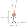 COLORFUL BLING Set Funny Doodle Smile Face Necklace Earrings Chain Link Pendant Necklace Drop Dangle Earrings for Women Men Jewelry Gifts Unique Handmade Aesthetic Trendy Simple-3Pcs view 3