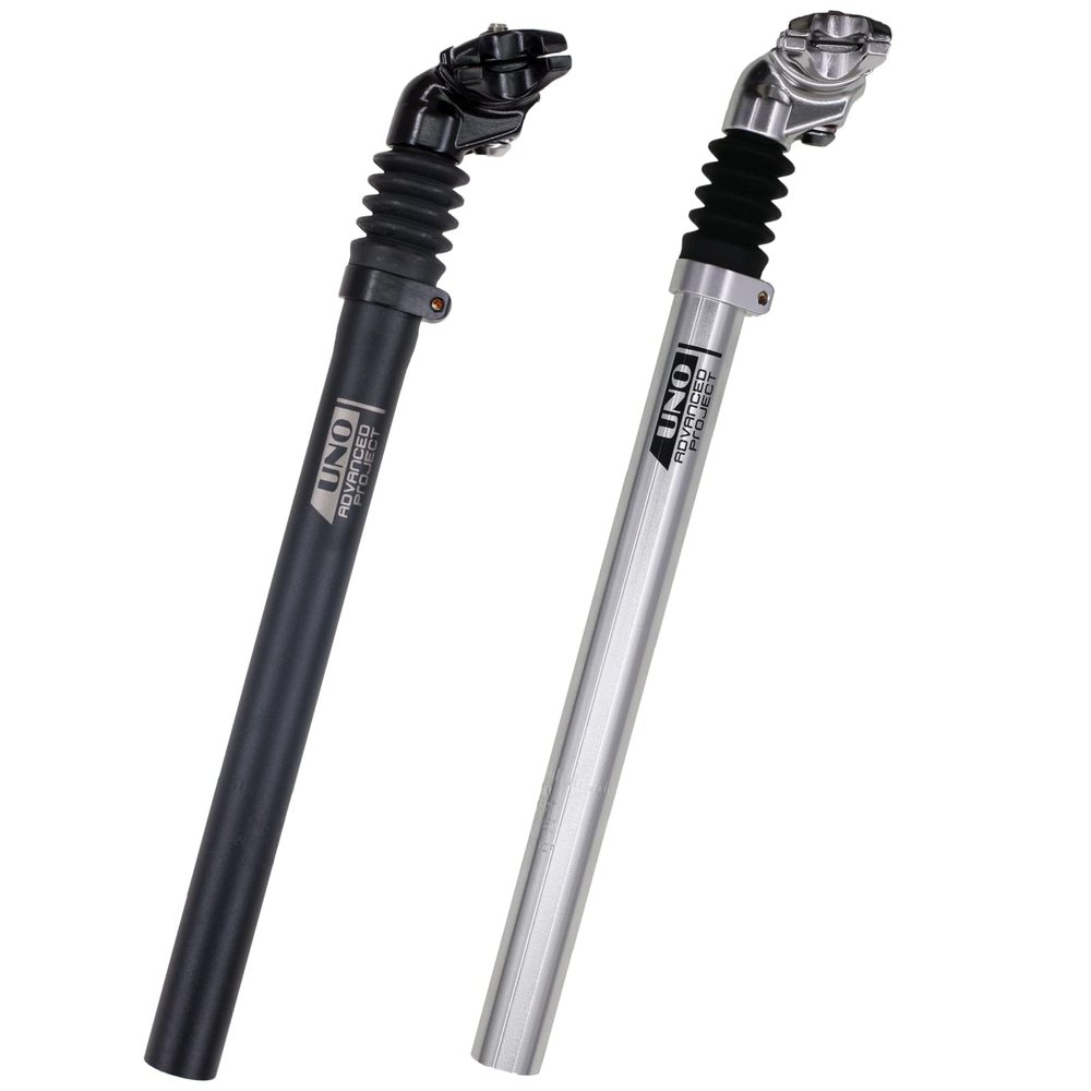 DJC Bike Suspension Seatpost Shock Absorber 25.4mm 27.2 28.6 30.4 30.9 31.6 Seat Post Ultralight Aluminum MTB Road Bike(31.6mm Black)