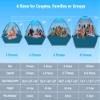 COMMOUDS Beach Tent Sun Shade for 3/4-5/6-7/8-10 Person, UPF 50+ Beach Sun Shelter Canopy Tent, Lightweight, Easy Set Up and Carry view 2