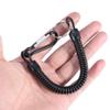 Fishing Tools Lanyard,5Pcs Fishing Elastic Lanyards,Retractable Fishing Lanyard Tether with Carabiner for Pliers,Elastic Fishing Rope,Coiled Lanyard for Fishing Rods(Black), 5Pcs Fishing Elastic view 2