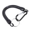 Fishing Tools Lanyard,5Pcs Fishing Elastic Lanyards,Retractable Fishing Lanyard Tether with Carabiner for Pliers,Elastic Fishing Rope,Coiled Lanyard for Fishing Rods(Black), 5Pcs Fishing Elastic view 3