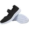 AngryMonkey Women Elastic Woven Walking Shoes Flats Sandals,Comfy Casual Non Slip Lightweight Breathable Mary Jane Sneakers Nurse Shoes (7,Black,7) view 3