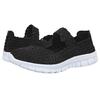 AngryMonkey Women Elastic Woven Walking Shoes Flats Sandals,Comfy Casual Non Slip Lightweight Breathable Mary Jane Sneakers Nurse Shoes (7,Black,7) view 4
