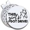 GEYGIE This Girl's Got Drive Golf Ball Marker with Magnetic Hat Clip, Funny Golf Accessories Gifts for Women Daughter, Golf Gifts for Woman Daughter, Gift for Woman Golf Fan, Golf Novelty Gift view 1
