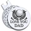 GEYGIE Love You Dad Golf Ball Marker with Magnetic Hat Clip, Funny Golf Accessories Gifts for Dad Grandpa, Golf Gifts for Dad Grandpa, Birthday for Dad Grandpa, Golf Novelty Gift view 1