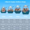 COMMOUDS Beach Tent Sun Shade for 3/4-5/6-7/8-10 Person, UPF 50+ Beach Sun Shelter Canopy Tent, Lightweight, Easy Set Up and Carry view 2
