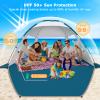 COMMOUDS Beach Tent Sun Shade for 3/4-5/6-7/8-10 Person, UPF 50+ Beach Sun Shelter Canopy Tent, Lightweight, Easy Set Up and Carry view 3