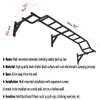 Wall Mounted Pull Up Bar, Length 2M Steel Climbing Frame Fitness Pole, for Arm/Core/Upper Body Strength Training, Load 300kg view 2