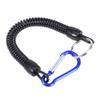 Fishing Tools Lanyard,5Pcs Fishing Elastic Lanyards,Retractable Fishing Lanyard Tether with Carabiner for Pliers,Elastic Fishing Rope,Coiled Lanyard for Fishing Rods(Blue), 5Pcs Fishing Elastic L view 3