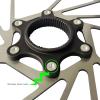 140mm Centerlock Disc Brake Rotor, Stainless Steel and Aluminum Alloy, Hollow Design for Mountain Bikes and Road Bikes, Quick Release Compatible view 4