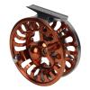 Fly Fishing Reel, CNC Machined Metal, 7/8 Size, 3 Bearings, Front Wheel Design with Center Brake System, Oxidized Finish view 1