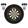 Mission Darts Axis Home Centre | Darts and Dartboard Complete Bundle Including Surround and Oche with 2 Sets of Darts, Black (SU082) view 1