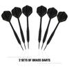 Mission Darts Axis Home Centre | Darts and Dartboard Complete Bundle Including Surround and Oche with 2 Sets of Darts, Black (SU082) view 4