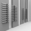 AHDFY Horizontal Barbell Holder Wall Mount, Olympic Barbell Storage Rack, Olympic Bar Holder, Weight Bar Rack,Gym Organization for Home Gym Space Saving, Stainless Steel, Matt Black,2 Layer view 2