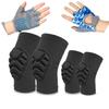 ADLIKES Knee and Elbow Pads Protective Gear Set (6pc) for Cycling Running Volleyball Crashproof Antislip for Toddler Kids Black XXXS view 1
