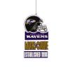 FOCO Baltimore Ravens NFL Mancave Sign Ornament view 1
