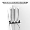 AHDFY Vertical Barbell Holder, Barbell Storage Rack, Olympic Bar Holder Wall Mount, Weight Bar Rack, Gym Organization for Home Gym Space Saving, Stainless Steel, Matt Black view 4