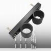 AHDFY Vertical Barbell Holder Wall Mount, Olympic Barbell Storage Rack, Olympic Bar Holder, Weight Bar Rack, Gym Organization for Home Gym Space Saving, Stainless Steel, Matt Black,A view 1