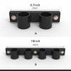 AHDFY Vertical Barbell Holder Wall Mount, Olympic Barbell Storage Rack, Olympic Bar Holder, Weight Bar Rack, Gym Organization for Home Gym Space Saving, Stainless Steel, Matt Black,A view 2