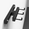 AHDFY Barbell Holder Wall Mount, Barbell Storage Rack with Hooks, Olympic Bar Holder, Gym Organization for Home Gym, Space Saving, Stainless Steel, Matt Black, Save Space in Your Gym view 1
