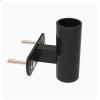 AHDFY Vertical Barbell Holder Wall Mount, Olympic Barbell Storage Rack, Olympic Bar Holder, Weight Bar Rack, Gym Organization for Home Gym Space Saving, Stainless Steel, Matt Black,C view 1