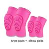 ADLIKES Knee and Elbow Pads Protective Gear Set (4pc) for Cycling Running Volleyball Crashproof Antislip for Kids Youth Black XS view 3