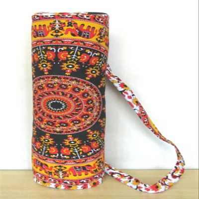 Indian Mandala Yoga Mat Carry Bag Mesh Center portable Strap Carrier for 6mm mat