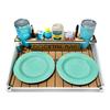 Docktail Bar Utility Boat Table - with Pedestal Adapter Plate (Post/Floor Mount Not Included) | Boat Caddy Organizer, Portable Boat Table and Boat Bar with Cup Holders view 1