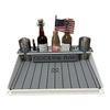 Docktail Bar Utility Boat Table - with Pedestal Adapter Plate (Post/Floor Mount Not Included) | Boat Caddy Organizer, Portable Boat Table and Boat Bar with Cup Holders view 1