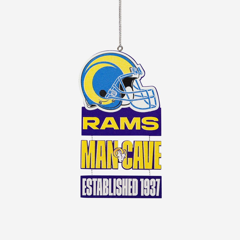 FOCO Los Angeles Rams NFL Mancave Sign Ornament