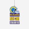 FOCO Los Angeles Rams NFL Mancave Sign Ornament view 1