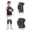 ADLIKES Knee and Elbow Pads Protective Gear Set (4pc) for Cycling Running Volleyball Crashproof Antislip for Toddler Kids Youth Black XXS view 4