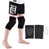 ADLIKES Knee and Elbow Pads Protective Gear Set (4pc) for Cycling Running Volleyball Crashproof Antislip for Kids Youth Black S view 2