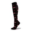 Drincoshow Halloween Christmas Socks Sports Compression Socks Compression Stockings Sport Socks Athletic Socks (l/xl,Bat teeth) view 1