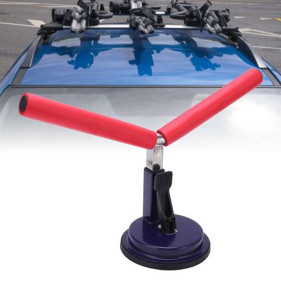 RedPremium Universal Kayak Roof Rack, Heavy Duty Aluminum Mounting Carrier with Suction Cups and Foam Cover for Car Top, Compatible with Canoe, Surfboard, Snowboard