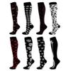 Drincoshow Halloween Christmas Socks Sports Compression Socks Compression Stockings Sport Socks Athletic Socks (s/m,Small skull) view 3