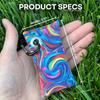 Disc Golf Chalk Bag | Attaches to Bag with a Carabiner | Better than Rosin & Sawdust Bags | Improve Your Grip for Consistency | Disc Golf Accessories for Men | Disc Grip Enhancer (Rainbow Swirl) view 2