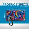 Disc Golf Chalk Bag | Attaches to Bag with a Carabiner | Better than Rosin & Sawdust Bags | Improve Your Grip for Consistency | Disc Golf Accessories for Men | Disc Grip Enhancer (Rainbow Swirl) view 3