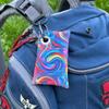 Disc Golf Chalk Bag | Attaches to Bag with a Carabiner | Better than Rosin & Sawdust Bags | Improve Your Grip for Consistency | Disc Golf Accessories for Men | Disc Grip Enhancer (Rainbow Swirl) view 4