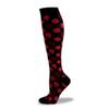Drincoshow Halloween Christmas Socks Sports Compression Socks Compression Stockings Sport Socks Athletic Socks (s/m,Black bottomed red jellyfish) view 1