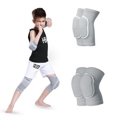 ADLIKES Knee and Elbow Pads Protective Gear Set (4pc) for Cycling Running Volleyball Crashproof Antislip for Toddler Kids Youth Fuchsia S