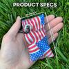 Disc Golf Chalk Bag | Attaches to Bag with a Carabiner | Better than Rosin & Sawdust Bags | Improve Your Grip for Consistency | Disc Golf Accessories for Men | Disc Grip Enhancer (USA Flag) view 3
