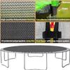 Goujxcy 12FT 14FT 16FT Trampoline for Kids Adults, 1500 LBS Outdoor Trampolines with Basketball Hoop, Lights with Speaker, Sprinkler, Enclosure, Ladder, Recreational Backyard Bounce Happy Green 16 FT view 4